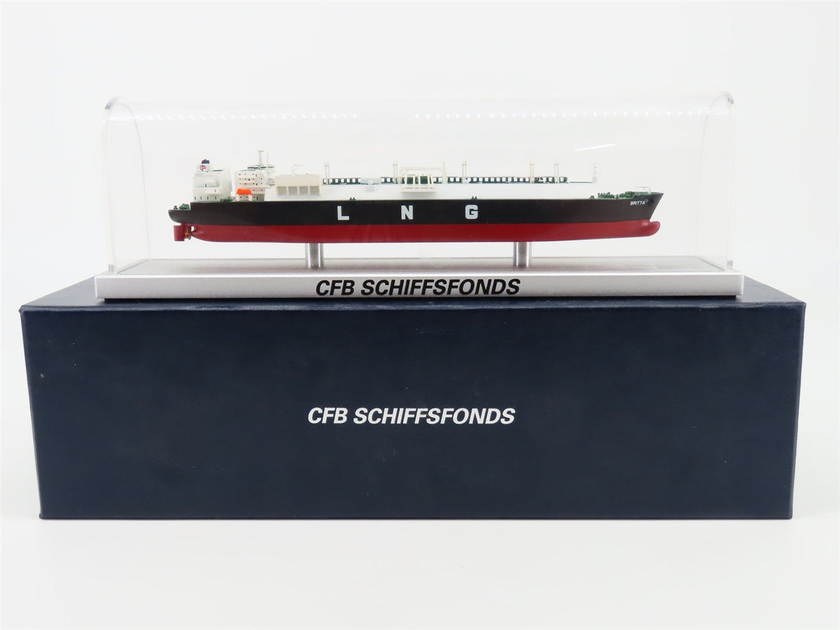 1:1250 Scale CFB Schiffsfonds LNG Gas Tanker Ship &quot;Britta&quot; w/ Display Case