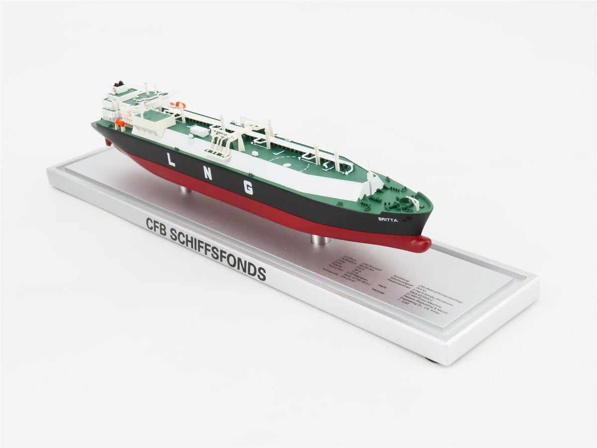 1:1250 Scale CFB Schiffsfonds LNG Gas Tanker Ship &quot;Britta&quot; w/ Display Case