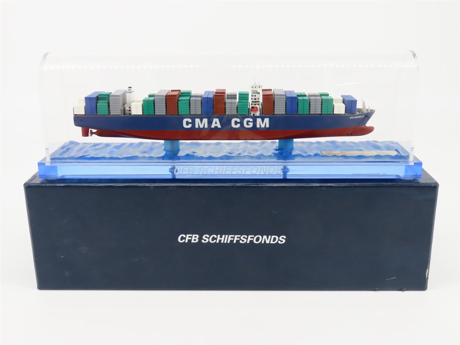 1:1250 Scale CFB Schiffsfonds CMA CGM Container Ship "CPO Marseille" w/ Display