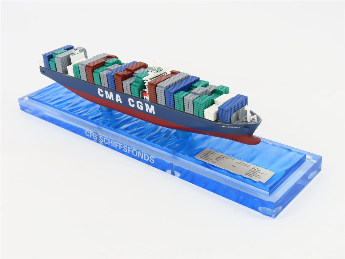 1:1250 Scale CFB Schiffsfonds CMA CGM Container Ship &quot;CPO Marseille&quot; w/ Display
