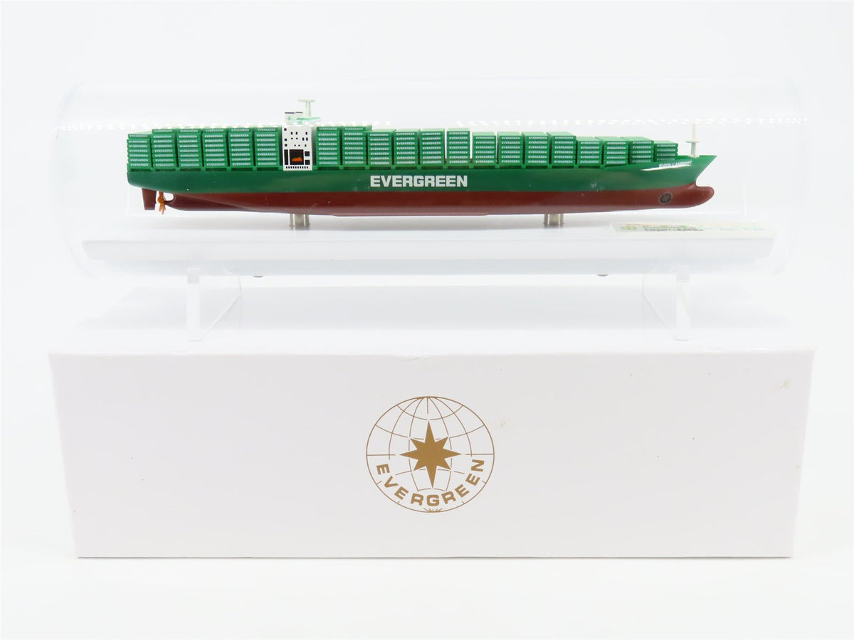 1:1400 Scale Evergreen 8,000 TEU Cargo Container Ship &quot;Ever Lambent&quot; w/ Display