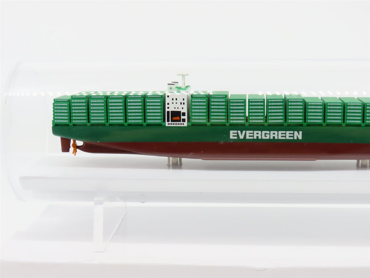 1:1400 Scale Evergreen 8,000 TEU Cargo Container Ship &quot;Ever Lambent&quot; w/ Display