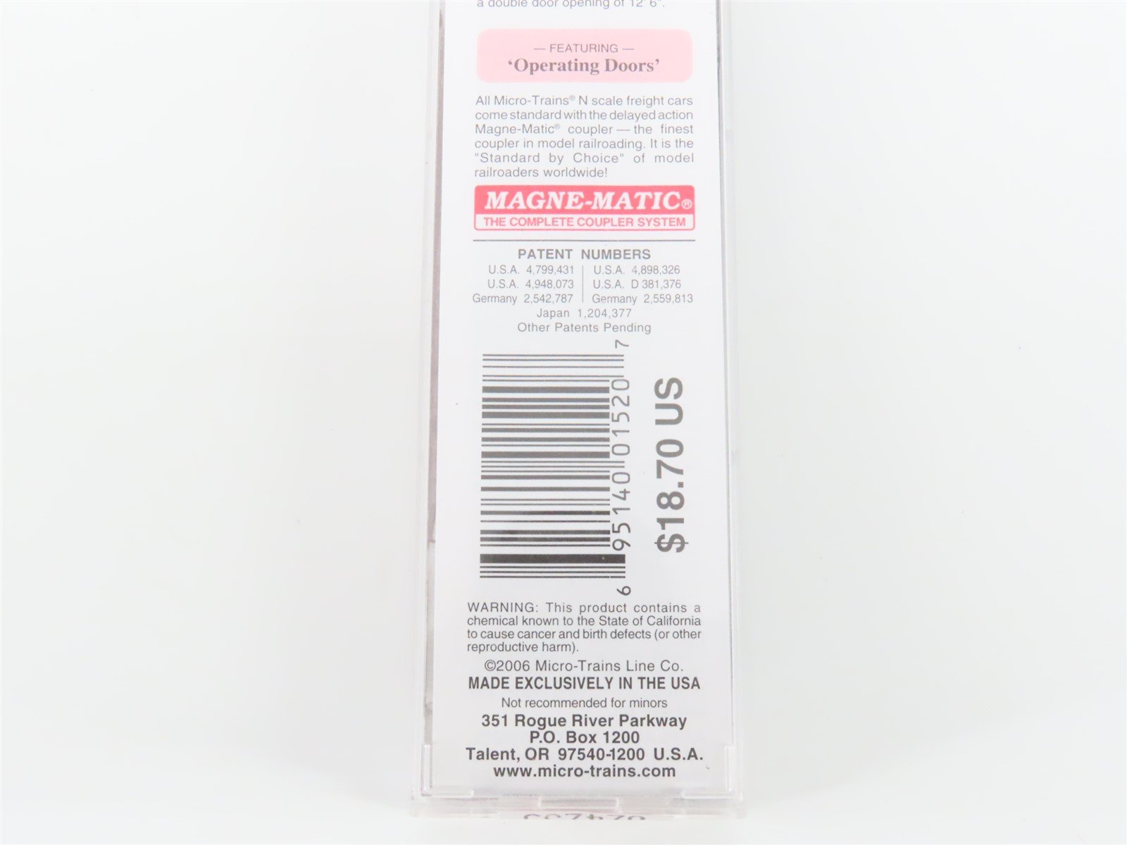 N Scale Micro-Trains MTL 03400330 SAL Seaboard Air Line 50' Box Car #10198