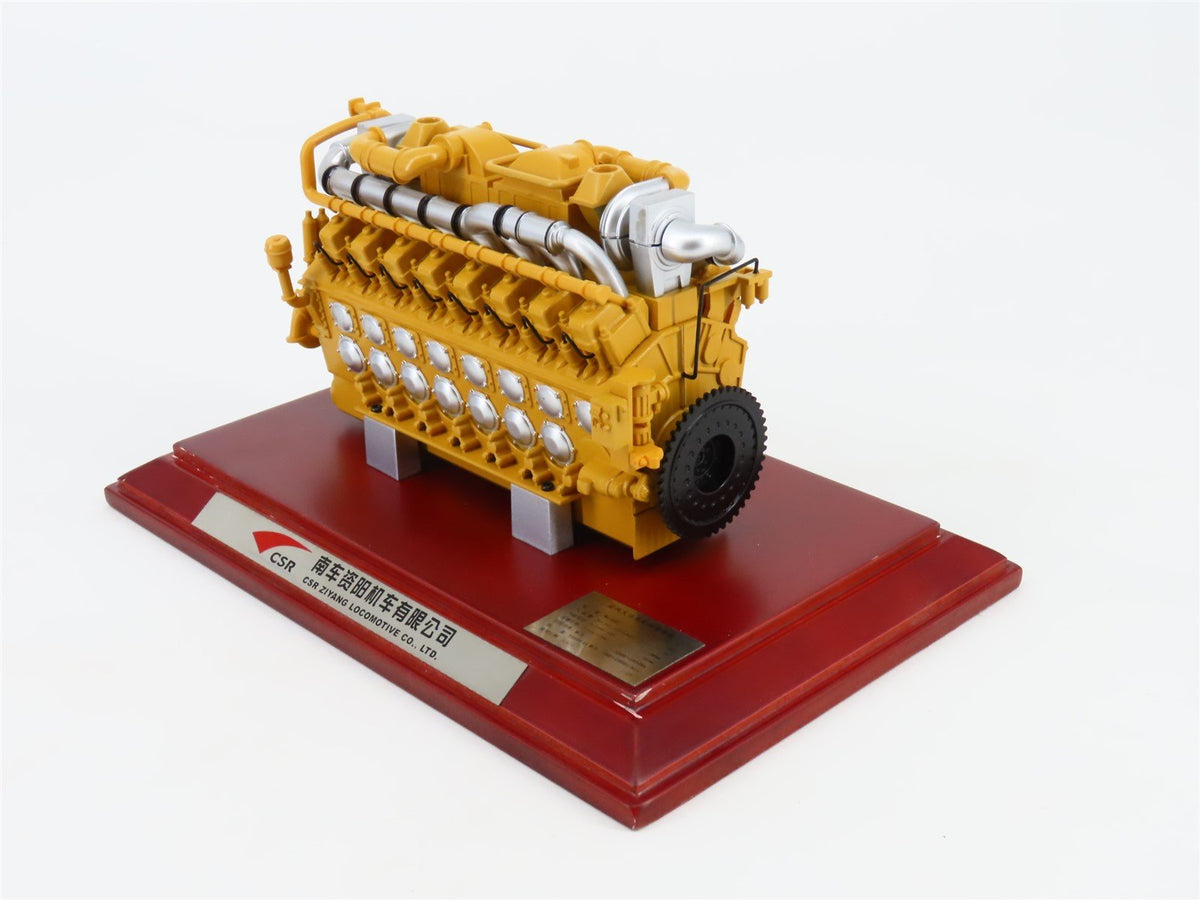 1:28 Scale CSR Ziyang High-Power Marine Diesel Engine Replica w/ Display Case