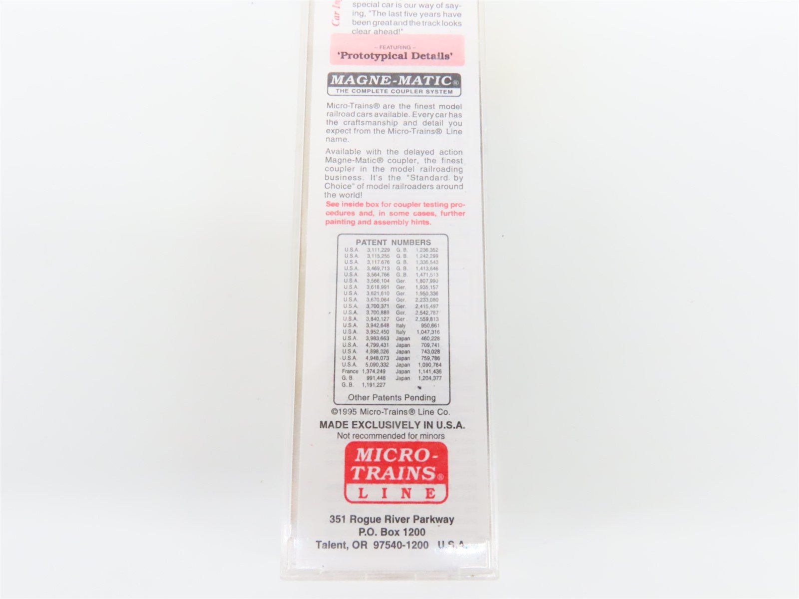 N Scale Micro-Trains MTL 65380 5th Anniversary 39' Single Dome Tank Car #1995