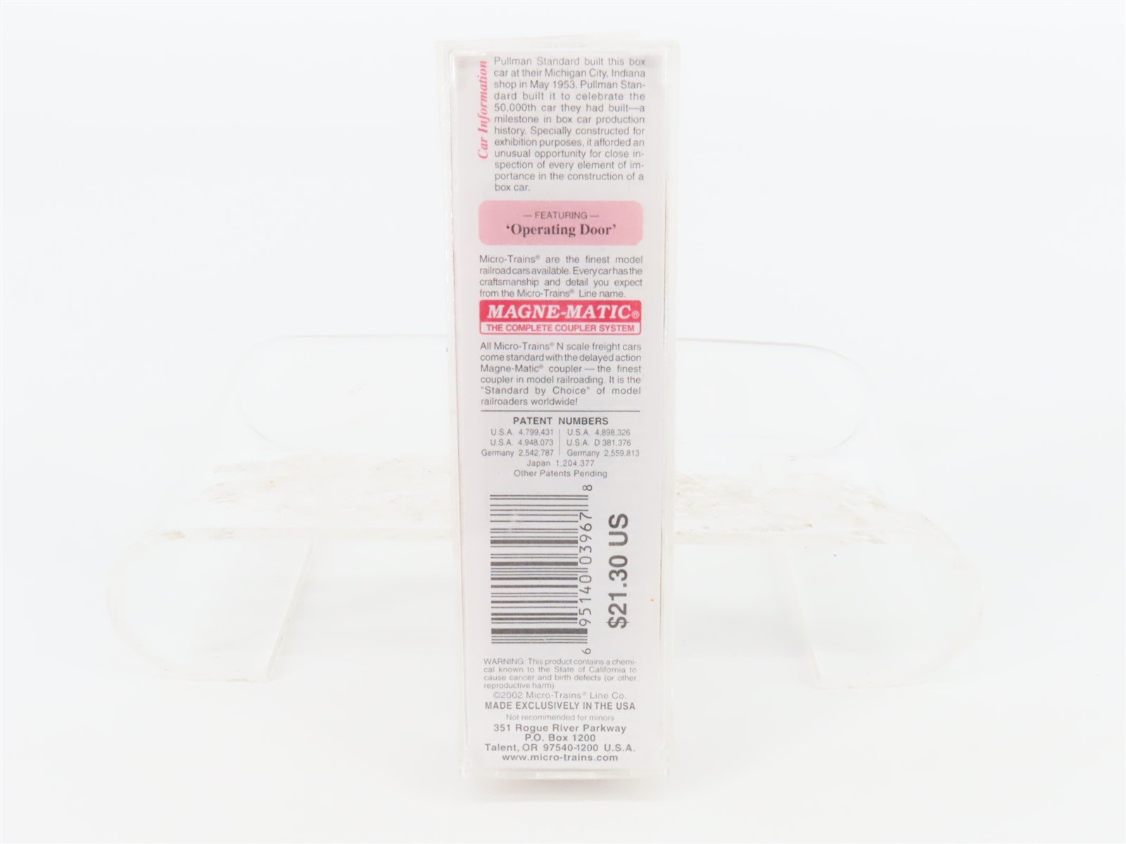 N Scale Micro-Trains MTL 20626 PSX Pullman Standard Exhibition 40' Box Car #1