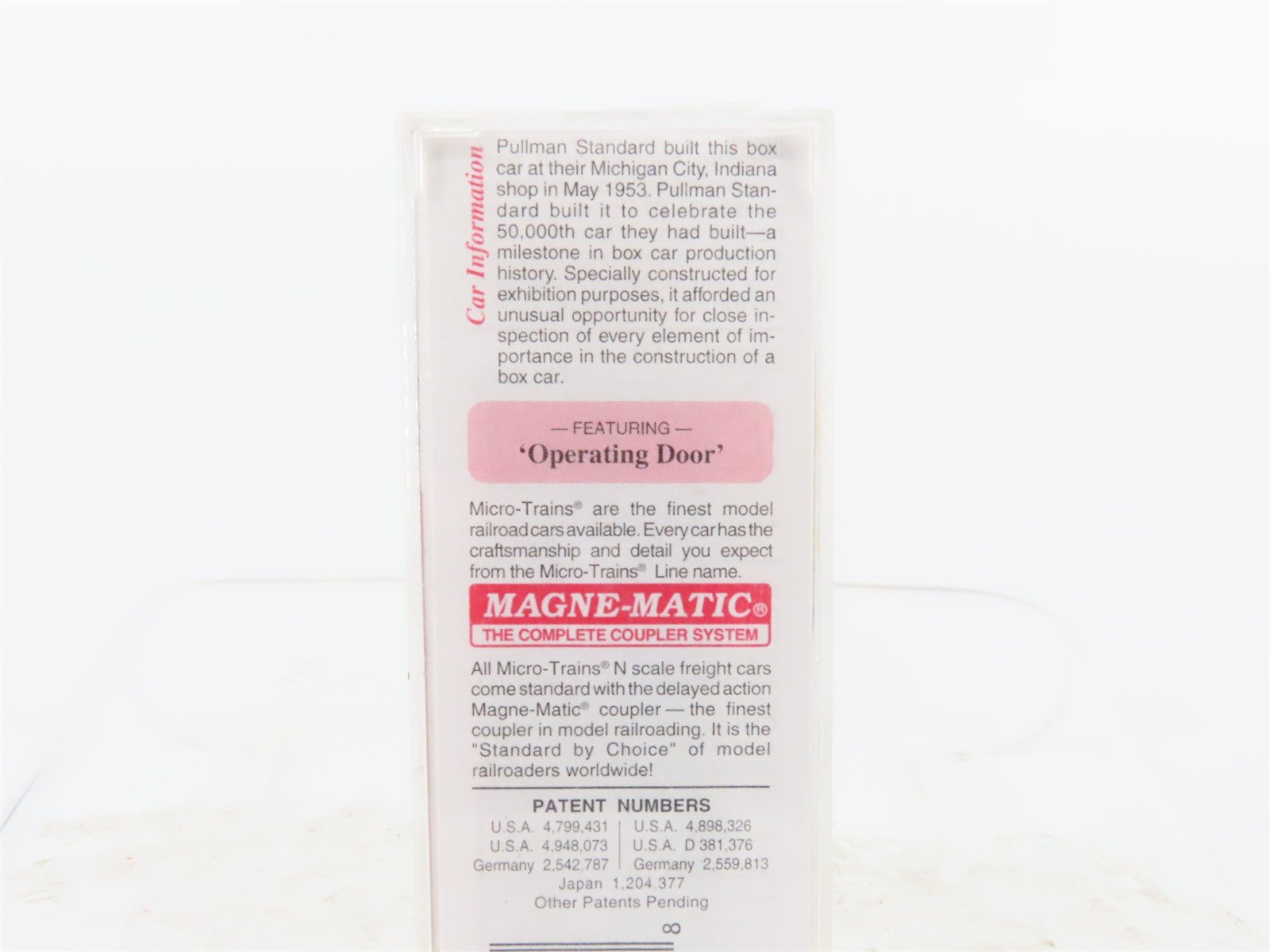 N Scale Micro-Trains MTL 20626 PSX Pullman Standard Exhibition 40' Box Car #1