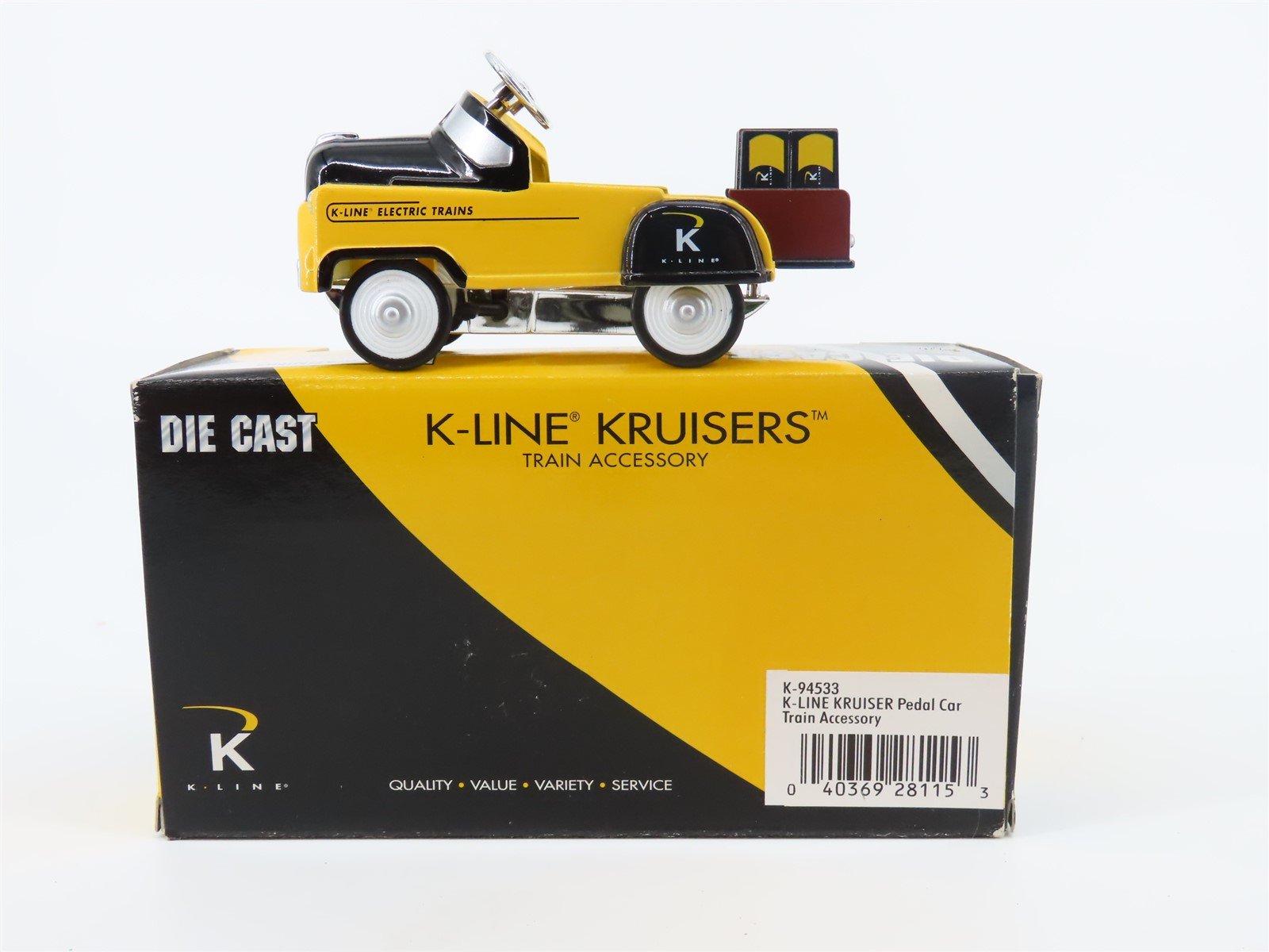 K-Line Kruisers/Golden Wheel Die-Cast K-94533 "K-Line Electric Trains" Pedal Car