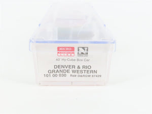 N Scale Micro-Trains MTL 10100030 D&RGW Rio Grande 40' Hy-Cube Box Car #67429