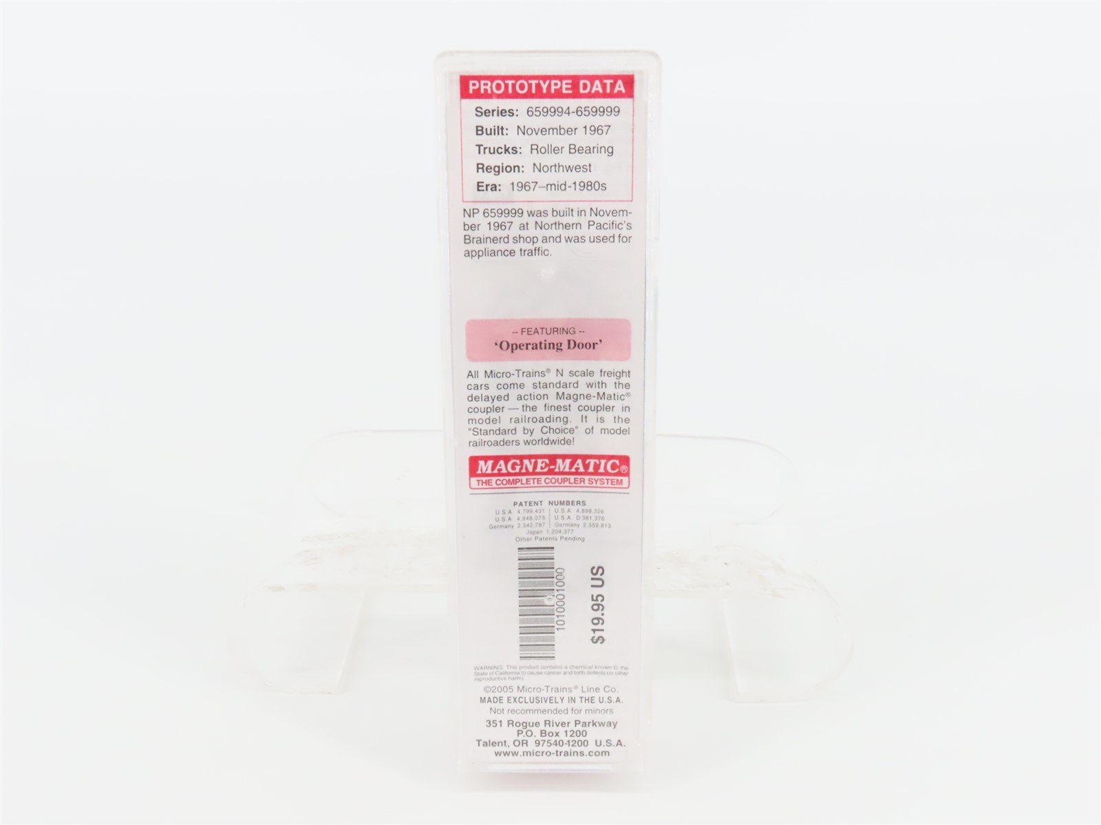 N Scale Micro-Trains MTL 10100010 NP Northern Pacific 40' Hy-Cube Box Car 659999