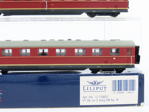 HO Scale Liliput L112601 DB German VT06 Diesel Rail Car Passenger 3-Unit Set