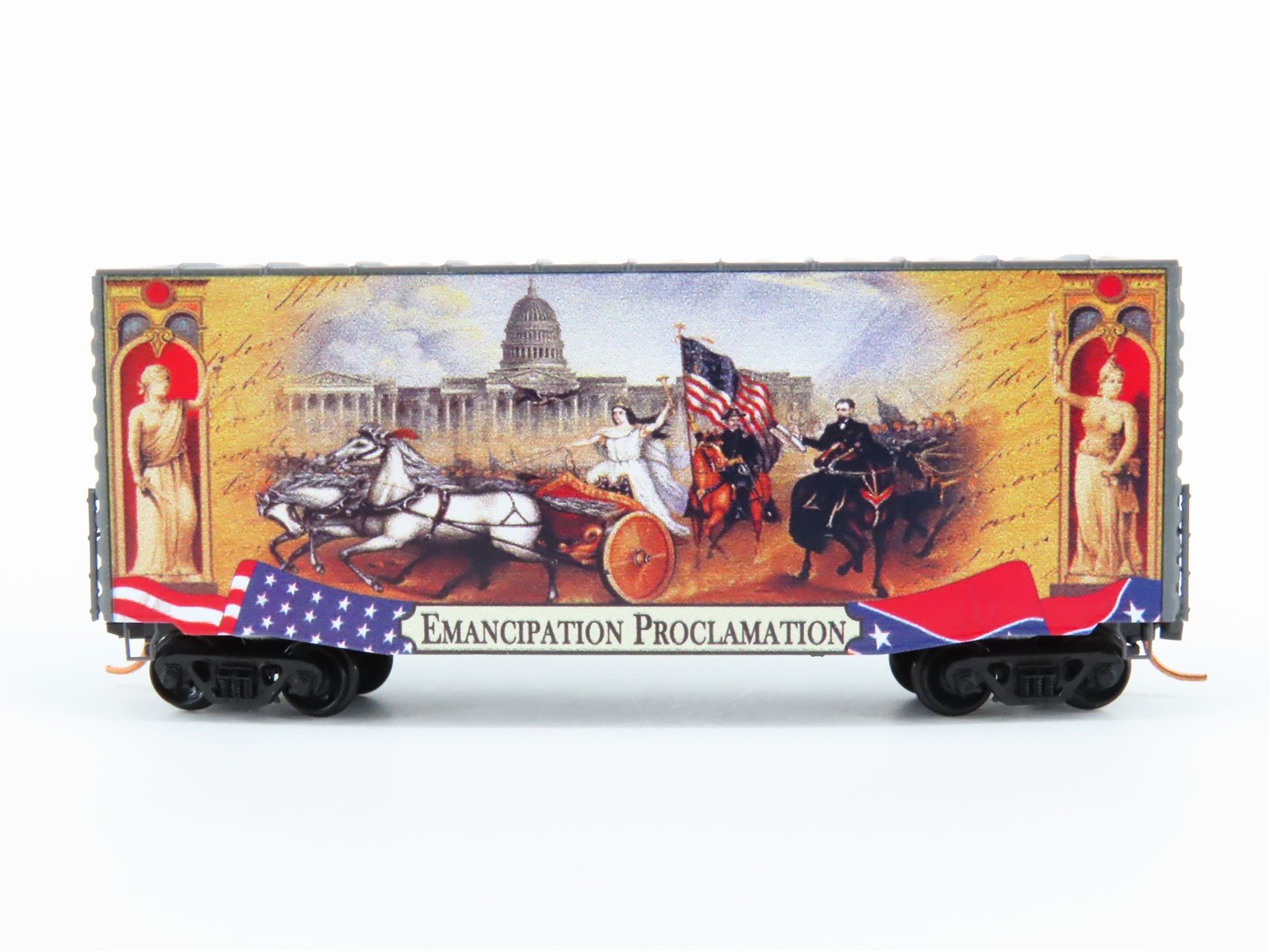 N Micro-Trains MTL 10100707 Civil War Series Emancipation Proclamation Box Car 7