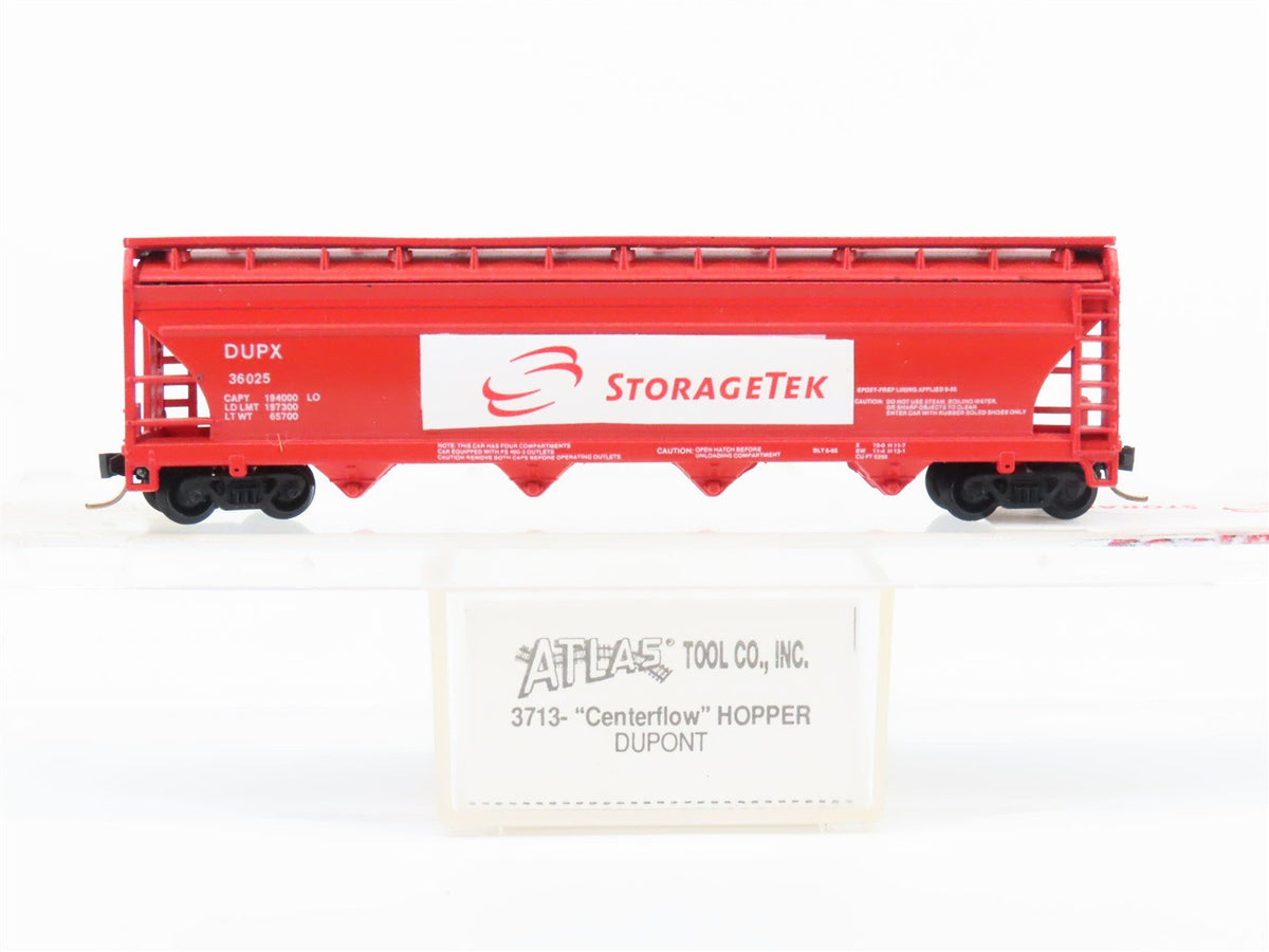 N Scale Atlas 3713 DUPX StorageTek Covered Hopper Car #36025 - Custom