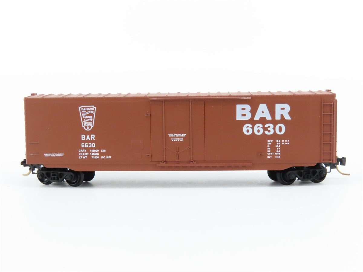 N Scale Micro-Trains MTL 38140 BAR Bangor &amp; Aroostook 50&#39; Box Car #6630