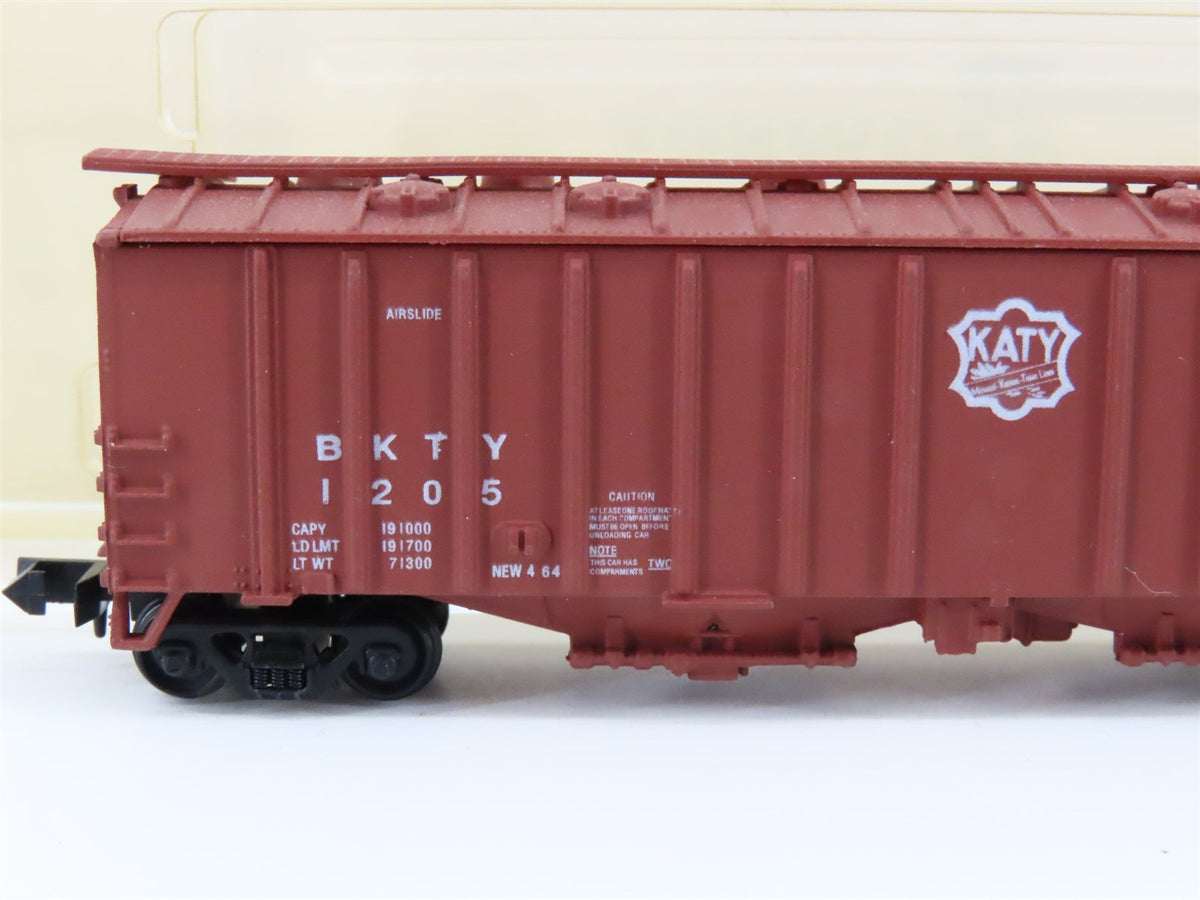 N Scale Bowser 37039 BKTY Katy Airslide Covered Hopper Car #1205