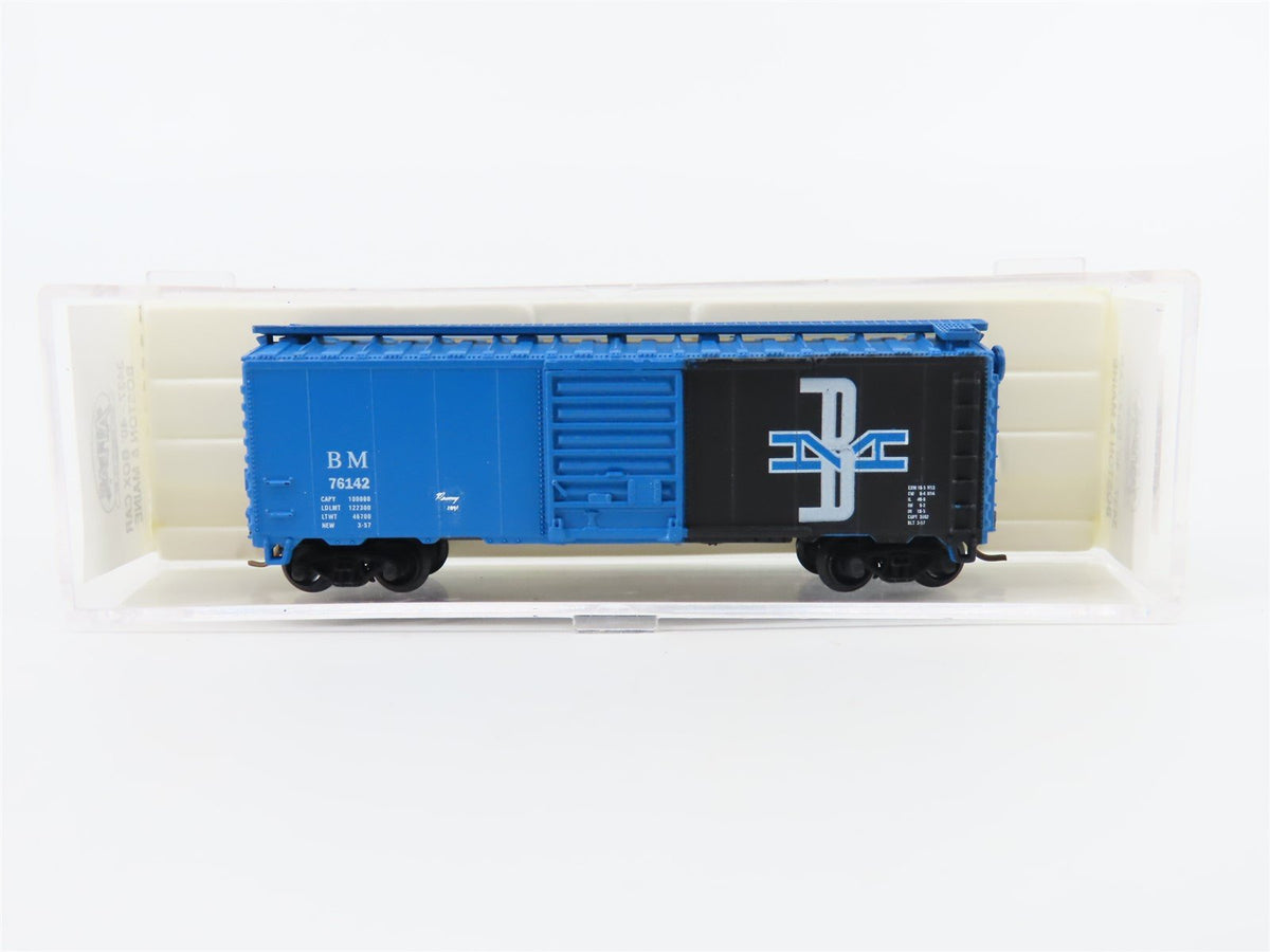 N Scale Atlas 3437 B&amp;M Boston &amp; Maine 40&#39; Boxcar #76142