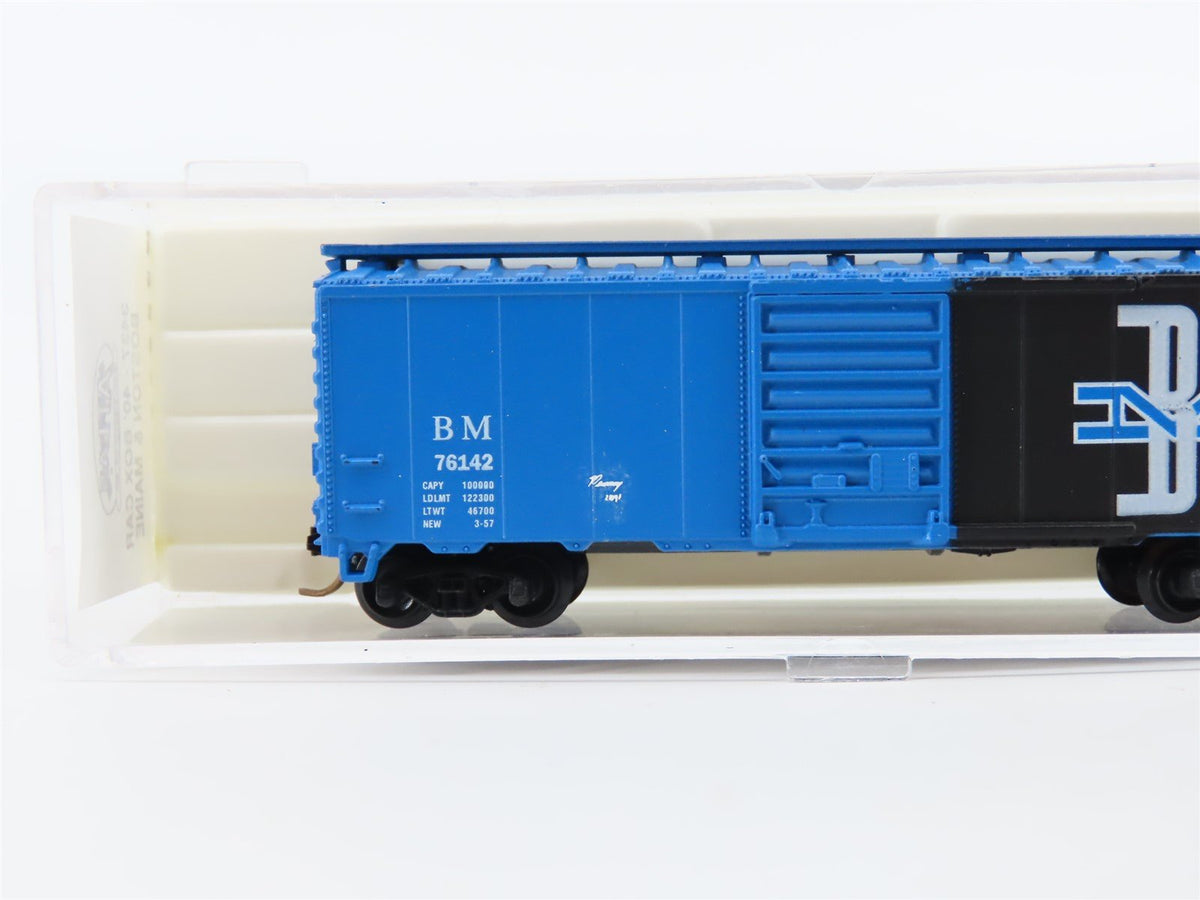 N Scale Atlas 3437 B&amp;M Boston &amp; Maine 40&#39; Boxcar #76142