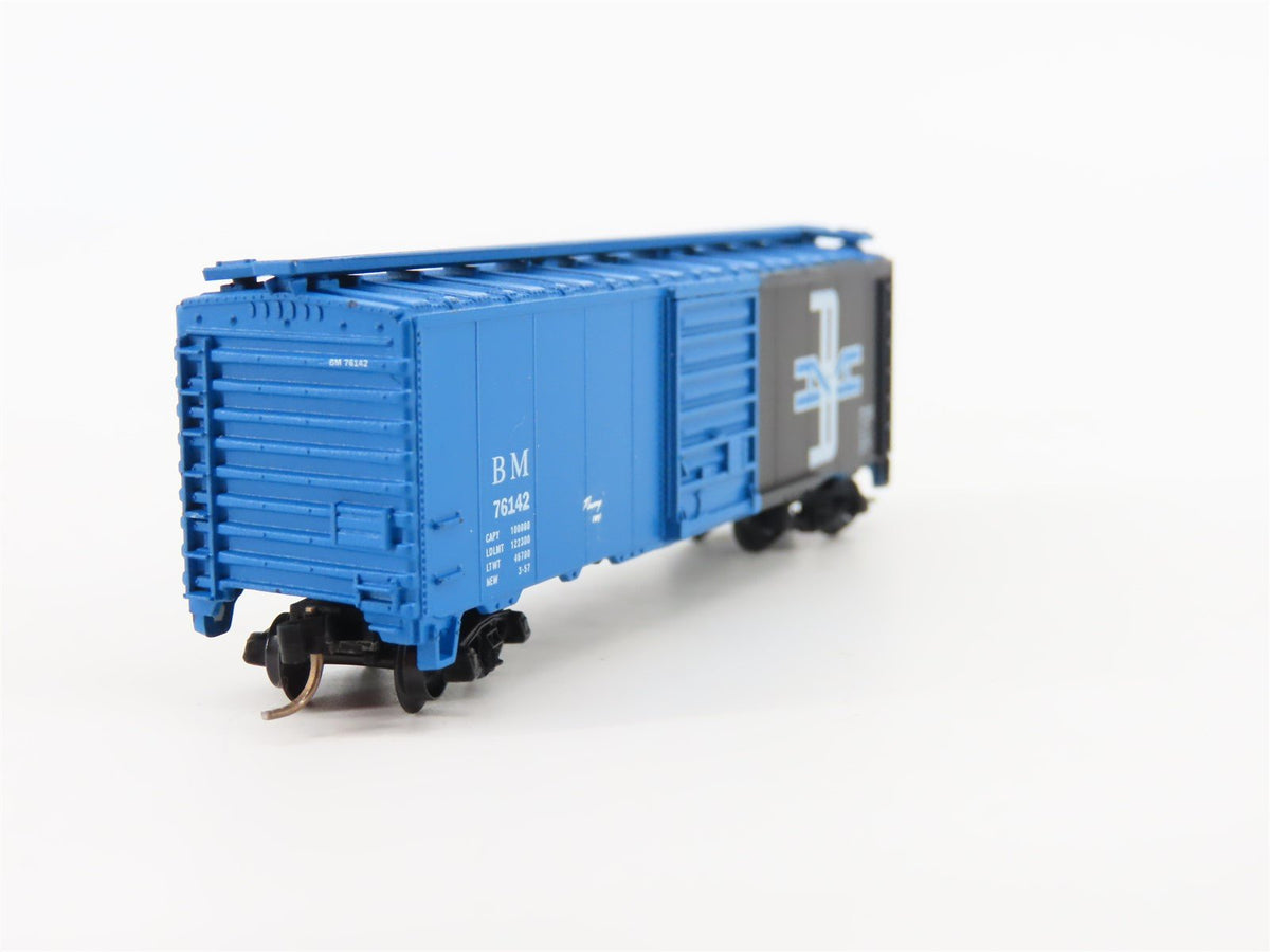 N Scale Atlas 3437 B&amp;M Boston &amp; Maine 40&#39; Boxcar #76142