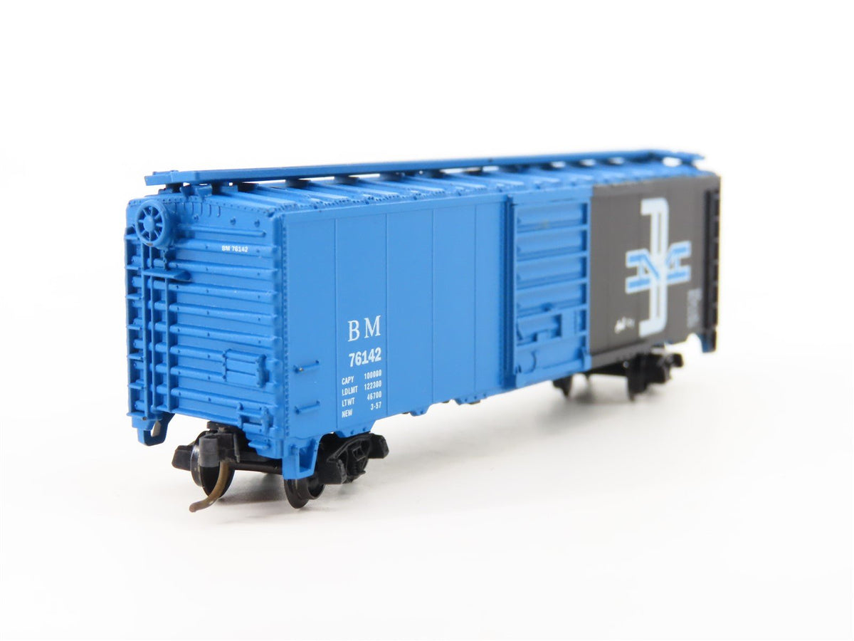 N Scale Atlas 3437 B&amp;M Boston &amp; Maine 40&#39; Boxcar #76142