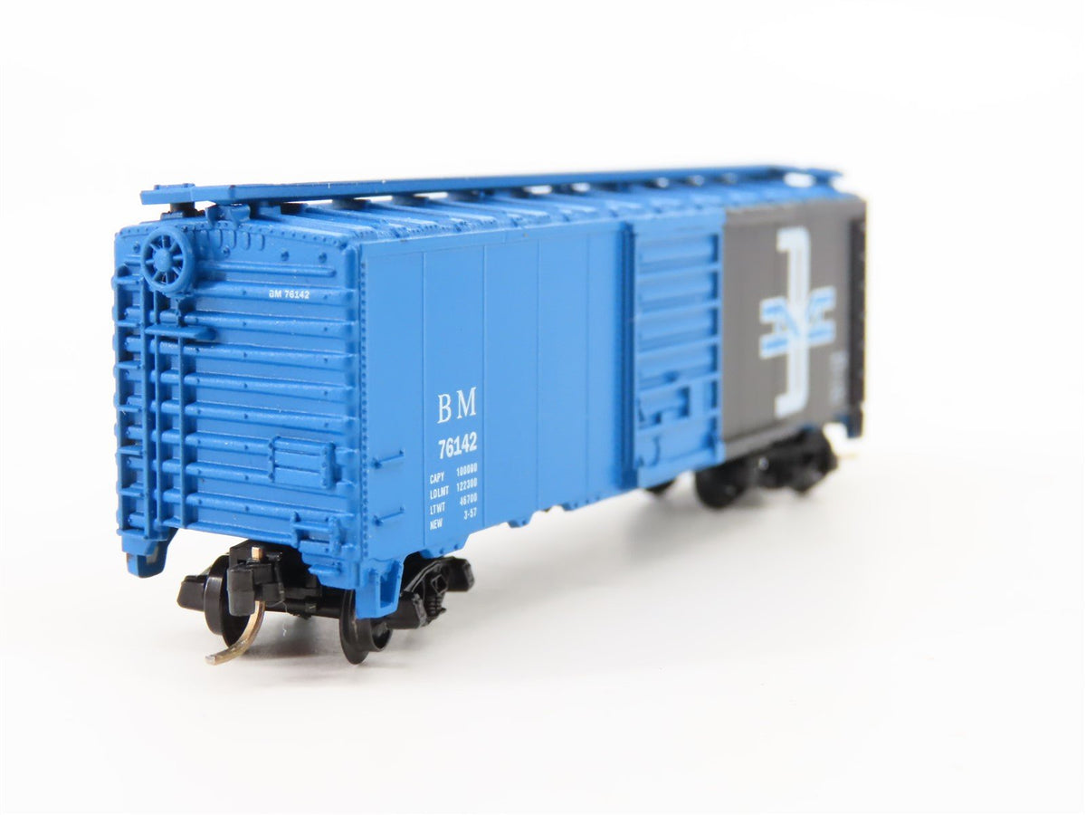 N Scale Atlas 3437 B&amp;M Boston &amp; Maine 40&#39; Boxcar #76142