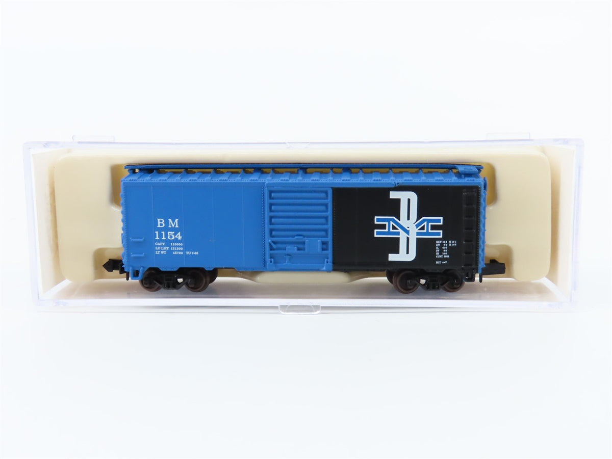 N Scale Atlas 34371 B&amp;M Boston &amp; Maine 40&#39; Boxcar #1154