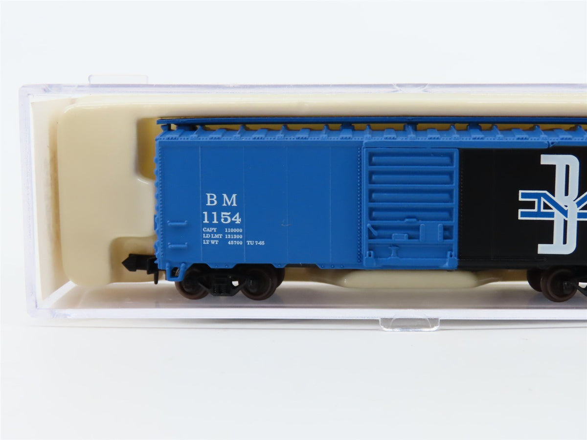 N Scale Atlas 34371 B&amp;M Boston &amp; Maine 40&#39; Boxcar #1154