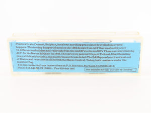 N Scale Deluxe Innovations 7060 B&M Boston & Maine 2 Bay Covered Hopper  #5516