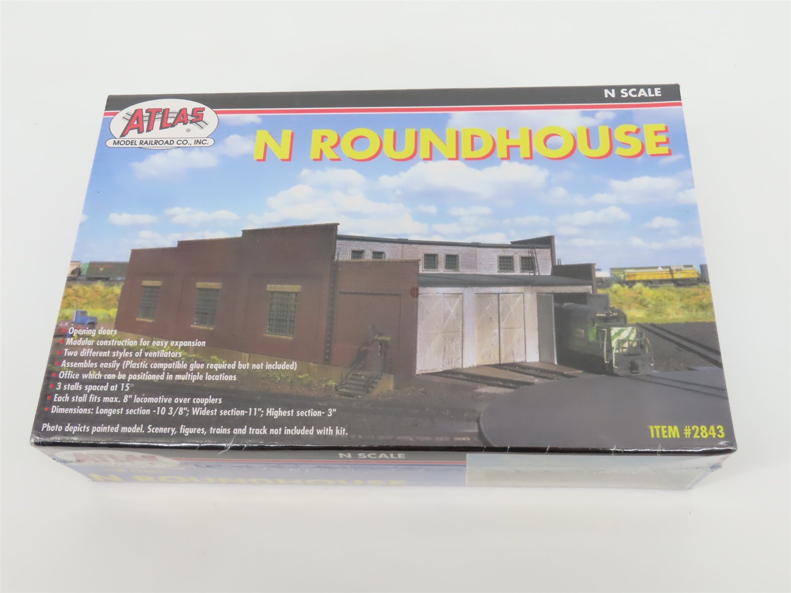 N 1/160 Scale Atlas 2843 Roundhouse Building Kit Sealed