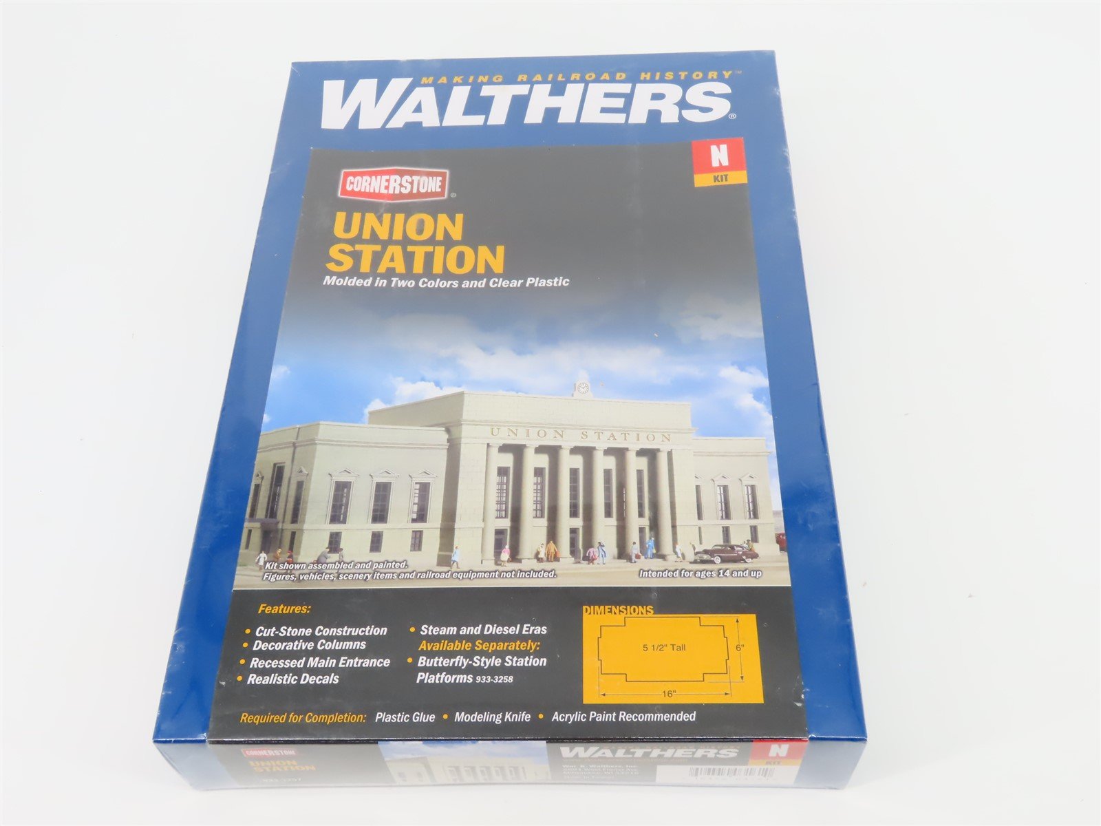 N 1/160 Scale Walthers 933-3257 Union Station Building Kit Sealed