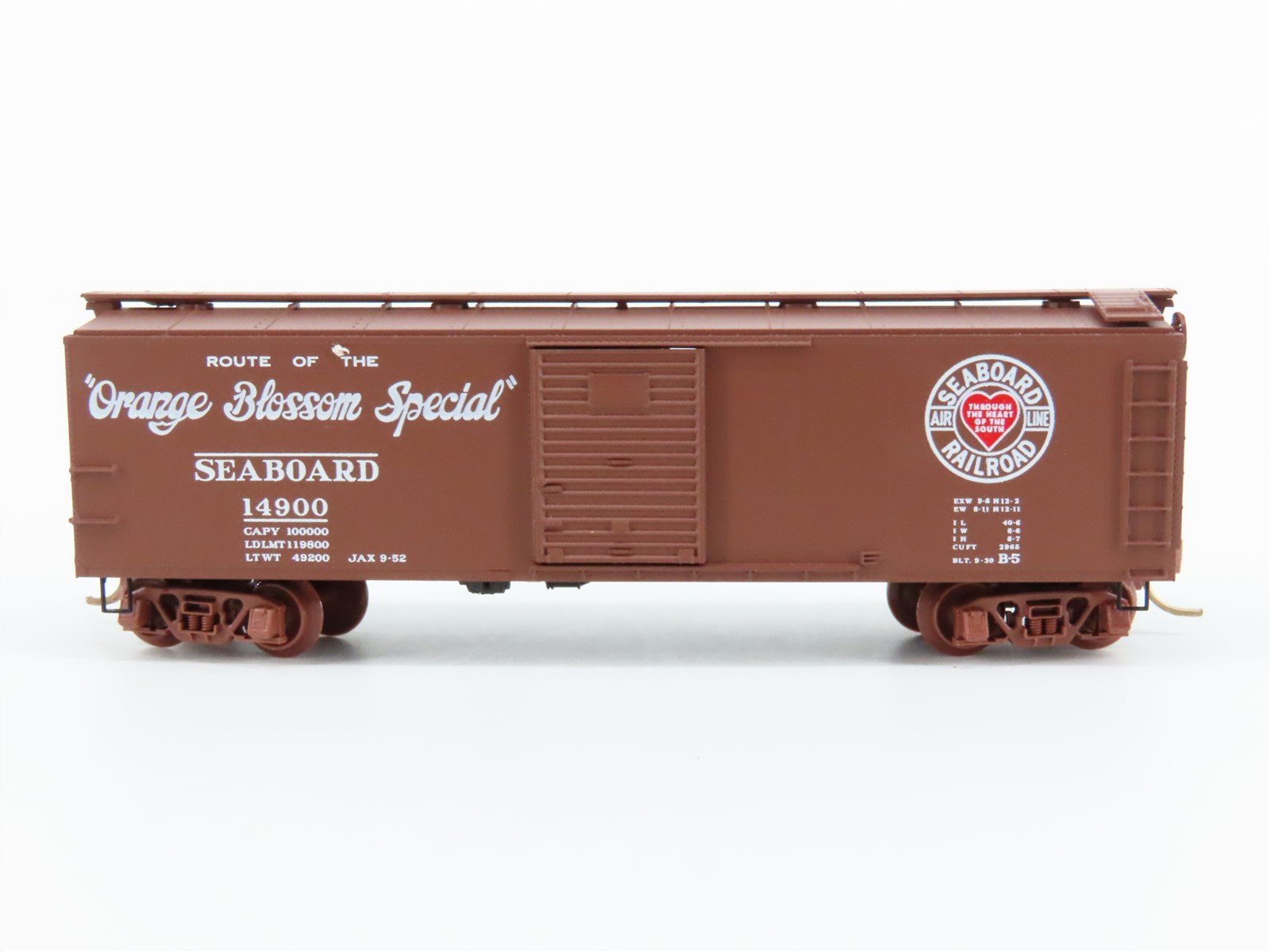 N Scale Micro-Trains MTL 120230 SAL "Orange Blossom Special" 40' Box Car #14900