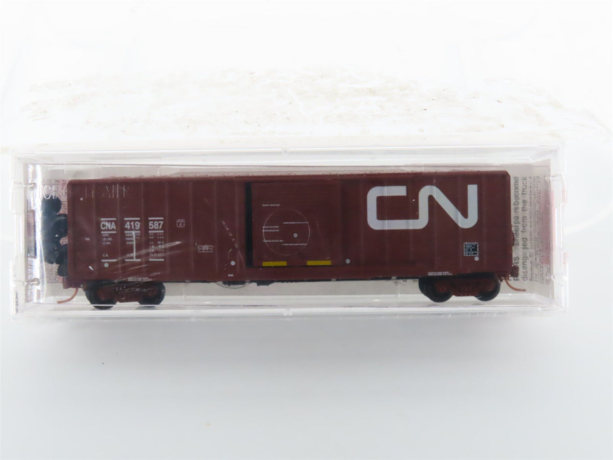 N Scale Micro-Trains MTL 25650 CNA Canadian National 50&#39; Box Car #419587 Sealed