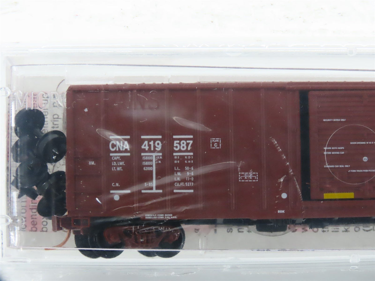 N Scale Micro-Trains MTL 25650 CNA Canadian National 50&#39; Box Car #419587 Sealed