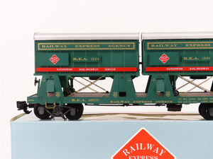 G Scale Railway Express Agency REA-46501 Piggyback Flatcar #46501 w/ Trailers