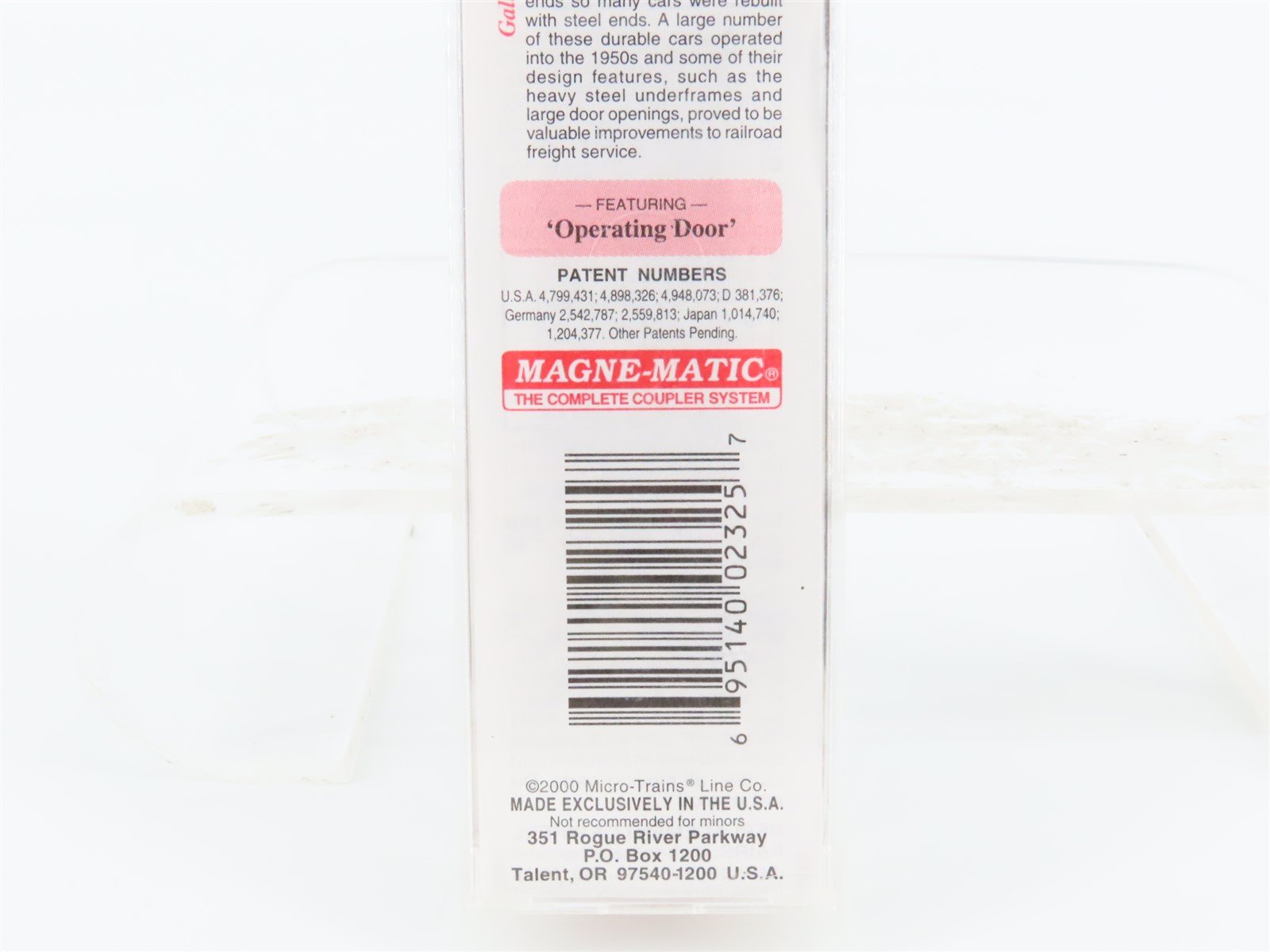 N Scale Micro-Trains MTL 41010 UP Union Pacific 40' Single Door Box Car #170774