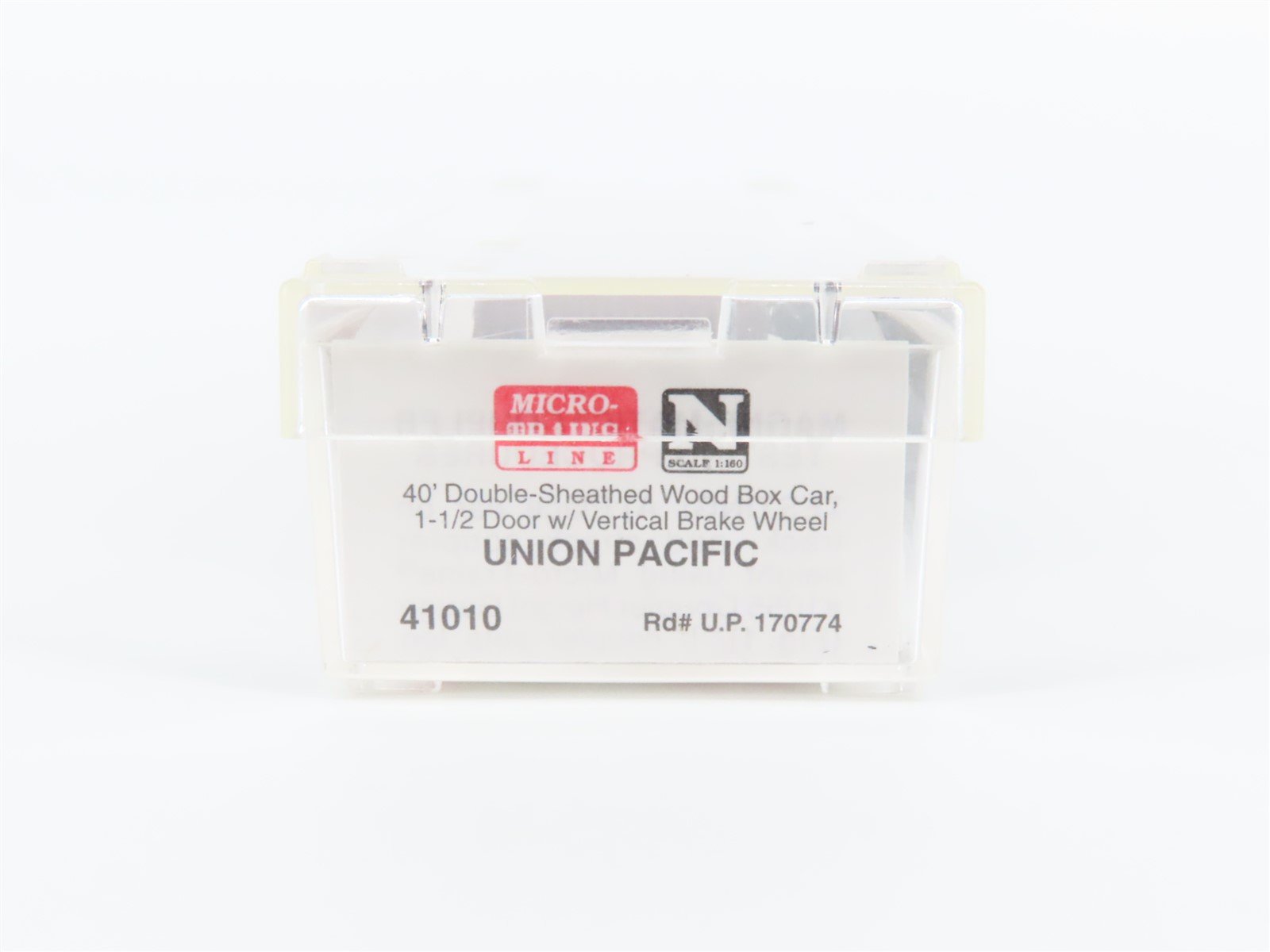 N Scale Micro-Trains MTL 41010 UP Union Pacific 40' Single Door Box Car #170774