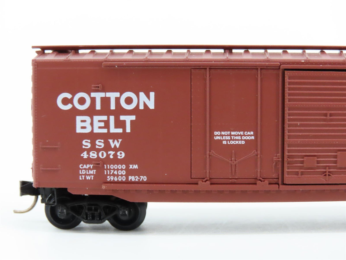 N Kadee Micro-Trains MTL 33060 SSW Cotton Belt &quot;Blue Streak&quot; 50&#39; Box Car #48079