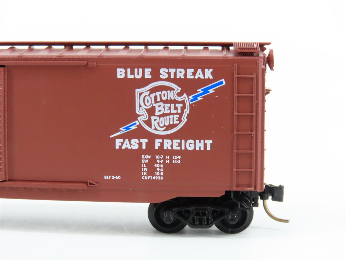 N Kadee Micro-Trains MTL 33060 SSW Cotton Belt &quot;Blue Streak&quot; 50&#39; Box Car #48079