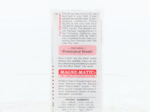 N Scale Micro-Trains MTL 45230 WP Western Pacific 50' Flat Car #1908 - Sealed
