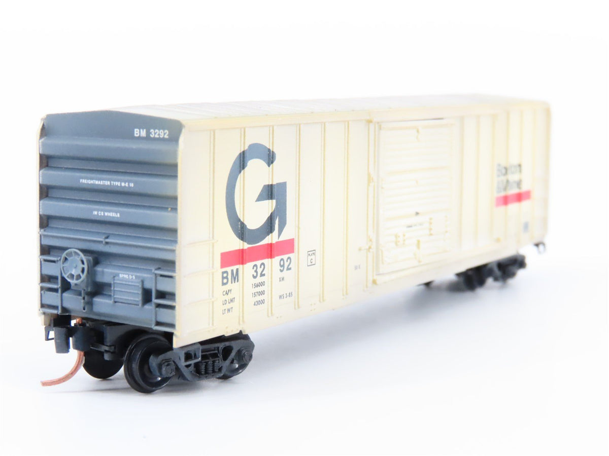 N Scale Micro-Trains MTL 02544400 BM Boston &amp; Maine Box Car #3292 w/ Graffiti