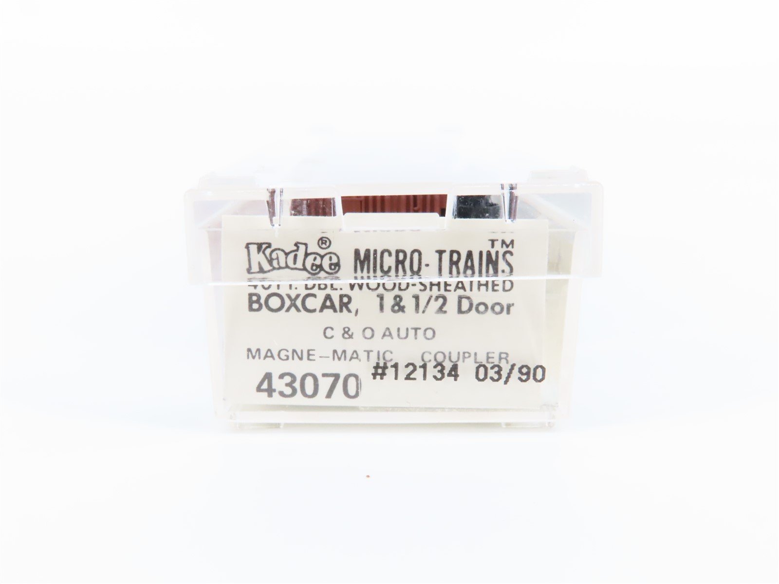 N Scale Kadee Micro-Trains MTL 43070 C&O Chesapeake & Ohio 40' Box Car #12134