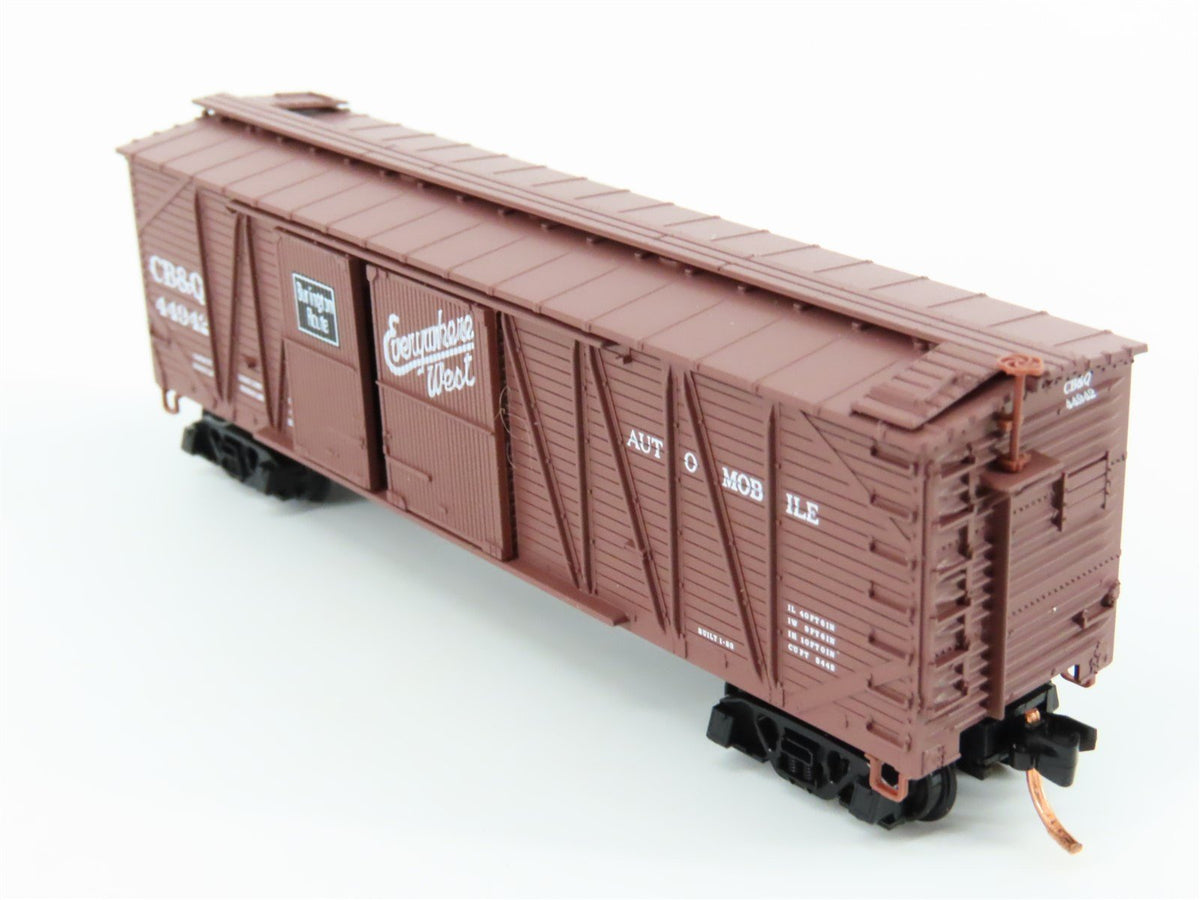 N Scale Micro-Trains MTL 04000030 CB&amp;Q Burlington Route 40&#39; Box Car #44942