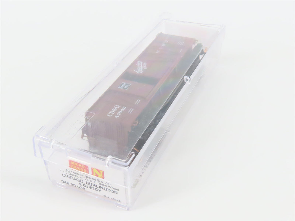 N Scale Micro-Trains MTL 04000030 CB&amp;Q Burlington Route 40&#39; Box Car #44942