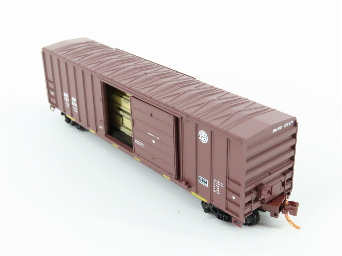 N Scale Micro-Trains MTL 02500740 BNSF Railway 50&#39; Box Car w/ Load #727874