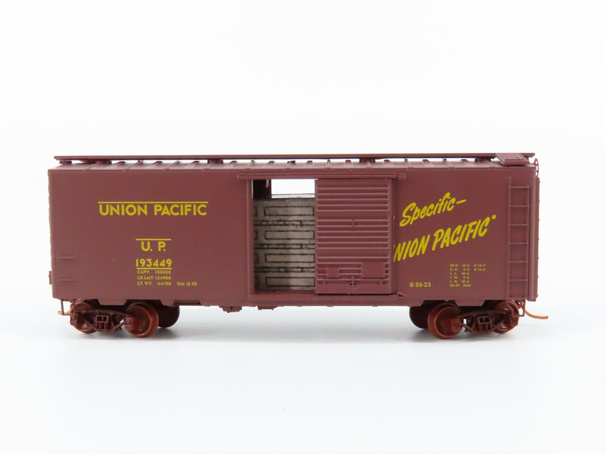 N Scale Micro-Trains MTL 02000298 UP Union Pacific 40&#39; Box Car w/ Load #193449