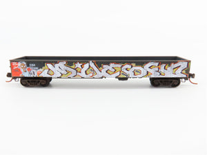 N Scale Micro-Trains MTL 10544750 CIGX 50' Gondola #801990 - Weathered/Graffiti