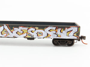N Scale Micro-Trains MTL 10544750 CIGX 50' Gondola #801990 - Weathered/Graffiti