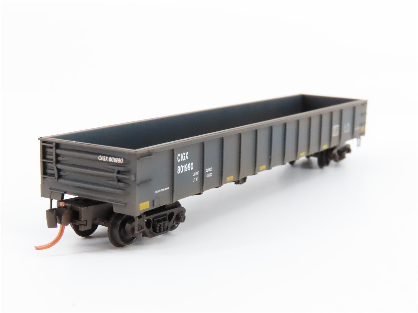 N Scale Micro-Trains MTL 10544750 CIGX 50' Gondola #801990 - Weathered/Graffiti