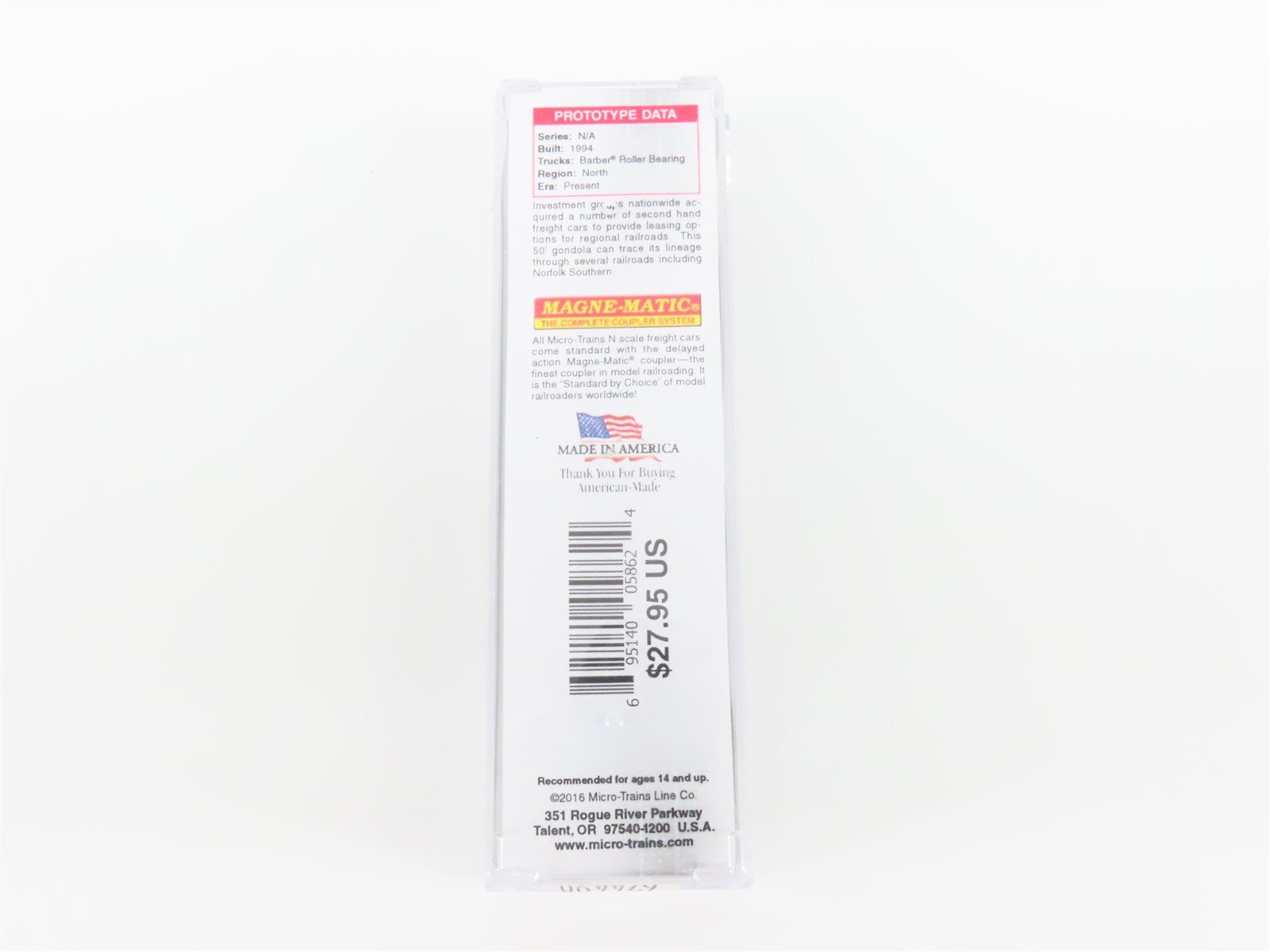 N Scale Micro-Trains MTL 10544750 CIGX 50' Gondola #801990 - Weathered/Graffiti