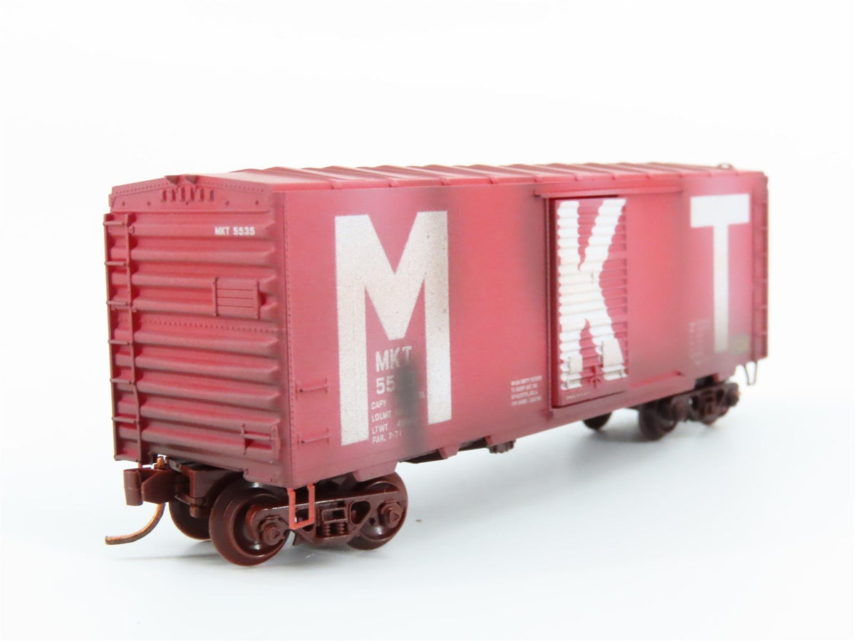 N Scale Micro-Trains MTL 07344080 M-K-T Katy 40&#39; Box Car #5535- Weathered