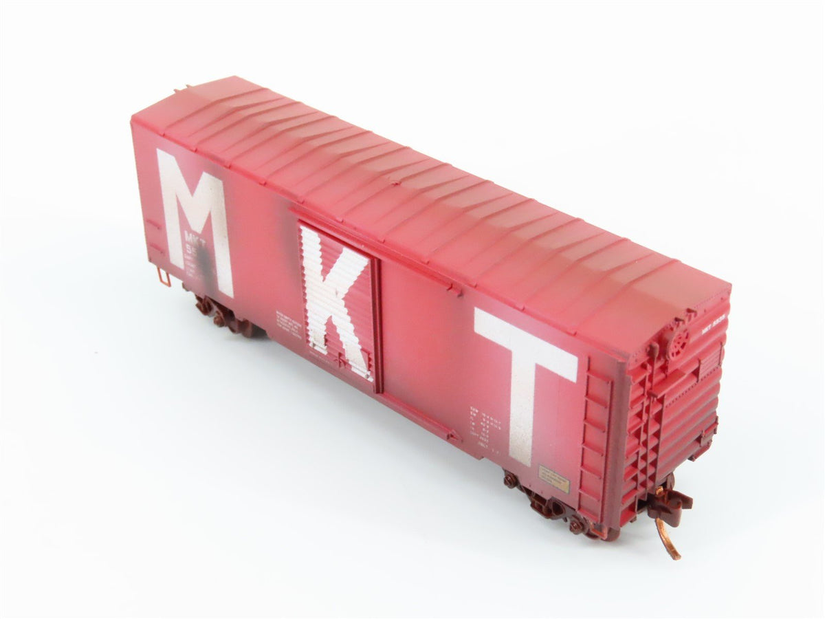 N Scale Micro-Trains MTL 07344080 M-K-T Katy 40&#39; Box Car #5535- Weathered